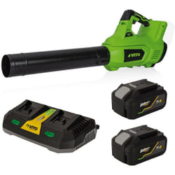 Souffleur de jardin 40V ego li + 2 Batteries lithium 4AH + Chargeur double Vito