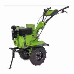 Motobineuse thermique polyvalente à moteur diesel 246 cm3 VITO 7CV avec transmission directe Livré avec ses fraises et butteu ...