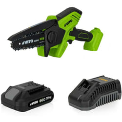Mini tronçonneuse sans fil 20V + Batterie lithium 2Ah + Chargeur Mini scie électrique sans fil Vito