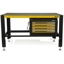 Etabli de bricolage Professionnel + Meuble 4 tiroirs 4 pieds réglables Charge max 2000 kg Vito