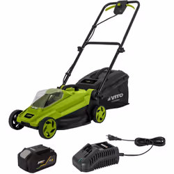 La tondeuse à batterie sans fil VITO 20V offre une solution pratique pour l'entretien de pelouses jusqu'à 300m2. Avec sa conc ...