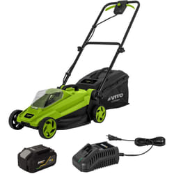Tondeuse 20V Batterie lithium 4.0Ah Largeur de coupe 32 cm Bac 30L + Chargeur Gazon 300m2 Vito