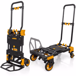 Ce chariot de manutention 2 en 1 VITO est l'outil idéal pour le transport de marchandises, que ce soit pour les particuliers  ...