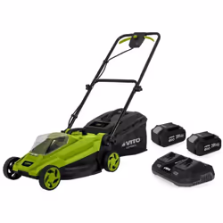La tondeuse à batterie sans fil VITO 20V offre une solution pratique pour l'entretien de votre pelouse jusqu'à 400m2 grâce à  ...