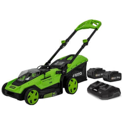 Tondeuse 40V - 2 Batteries lithium 6.0Ah Chargeur Double Moteur Brushless 800m2 Vito