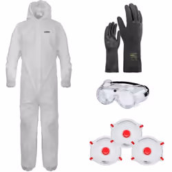Travaillez en toute sécurité avec ce kit de protection complet, conçu pour les professionnels manipulant des produits phytosa ...