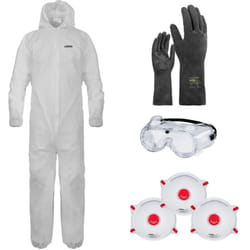 Vito - Kit de Protection Jardin Phytosanitaire epi Combinaison Taille xl, Lunettes et Gants de Protection Agriculture