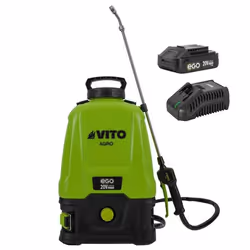 Pulvérisateur à Batterie 20V Batterie Lithium 3.0Ah + Chargeur Rapide Bac 16Litres VITO