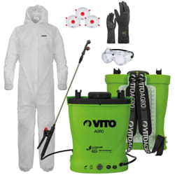 Vito - Pulvérisateur Électrique à Batterie Lithium 16L + Kit Protection Jardin xl - Haute Pression & Équipement epi