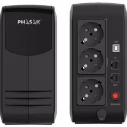 Phasak PH 9497 alimentation d'énergie non interruptible Interactivité de ligne 0,75 kVA 450 W 3 sortie(s) CA - Vue supplémentaire 4