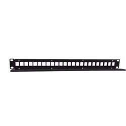 Phasak PA 3424, Montage de rack, 1U, U/UTP (UTP), RJ45 (no included), Noir, CE