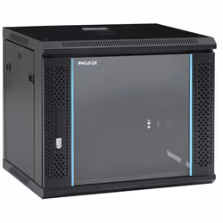 Phasak PHO 2109, Rack monté sur le mur, 9U, 60 kg, Noir