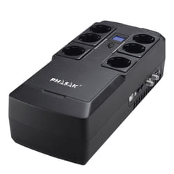 Phasak Kryptos alimentation d'énergie non interruptible Interactivité de ligne 0,8 kVA 480 W 6 sortie(s) CA