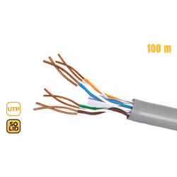 Phasak PHR 6100 câble de réseau Gris 100 m Cat6 U/UTP (UTP)