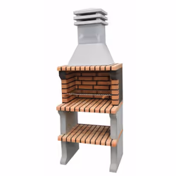 Description générale Découvrez le barbecue préfabriqué à bois et charbon de bois Modèle Liz XL de MOVELAR. Avec ses dimension ...