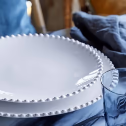 Assiette plate Costa Nova Pearl (x6)