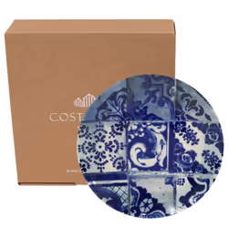 COSTA NOVA Lisboa Assiette gourmet Rond Grès Bleu, Blanc 1 pièce(s)