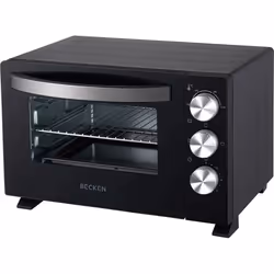Mini-four - rotissoire Becken - 7623958 - Four electrique de bureau capacite 20 L 1380 W minuterie 60 min noir ()