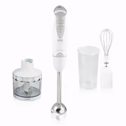Haeger HB-400.012A, Mélangeur par immersion, 400 W, Gris, Blanc