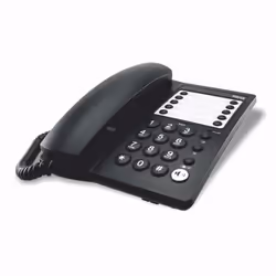 Haeger HG-1020, Téléphone analogique, Combiné filaire, Haut-parleur, Noir