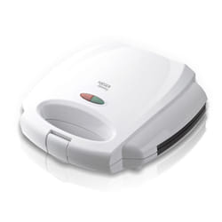 Haeger SM-75G.004A gaufrier et appareil à croque-monsieur 750 W Blanc