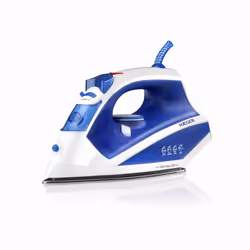 Haeger Steam River 2200, Fer à repasser à sec ou à vapeur, Semelle en acier inoxydable, 2,2 m, 60 g/min, Bleu, Blanc, 30 g/mi ...