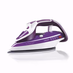 Haeger Pro Glider 2600, Fer à repasser à sec ou à vapeur, Semelle en céramique, 2,2 m, 70 g/min, Violet, Blanc, 40 g/min