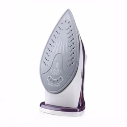 Haeger Pro Glider 2600 Fer à repasser à sec ou à vapeur Semelle en céramique 2600 W Violet, Blanc