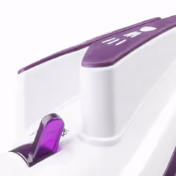 Haeger Pro Glider 2600 Fer à repasser à sec ou à vapeur Semelle en céramique 2600 W Violet, Blanc
