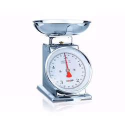 Haeger Grandmother, Balances de cuisine mécaniques, 5 kg, 20 g, Acier inoxydable, Acier inoxydable, Comptoir