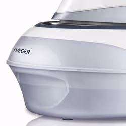Haeger SS-24S.005A fer à repasser Fer à vapeur Semelle en acier inoxydable 2400 W Noir, Blanc