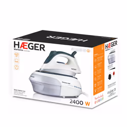 Haeger SS-24S.005A fer à repasser Fer à vapeur Semelle en acier inoxydable 2400 W Noir, Blanc - Vue supplémentaire 4
