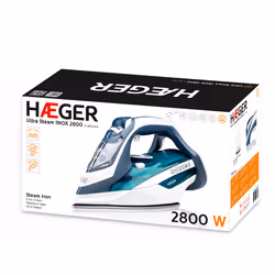 Haeger Ultra Steam 2800 Fer à repasser à sec ou à vapeur 2800 W Bleu, Blanc - Vue supplémentaire 4