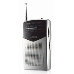 Haeger PR-BIB.006A Radio portable Analogique Noir, Argent
