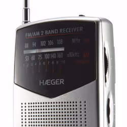 Haeger PR-BIB.006A Radio portable Analogique Noir, Argent - Vue supplémentaire 2