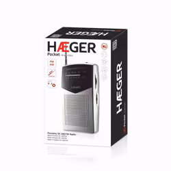 Haeger PR-BIB.006A Radio portable Analogique Noir, Argent - Vue supplémentaire 3