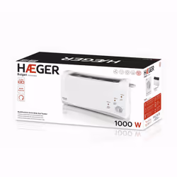 Haeger Bulgari 6 2 part(s) 1000 W Blanc