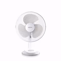 Haeger FA-012.008A, Ventilateur à lame domestique, Blanc, Table, 51,8 dB, 90°, Boutons