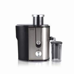 Haeger JE-600.002B presse-agrumes Centrifugeuse 600 W Noir, Acier satin