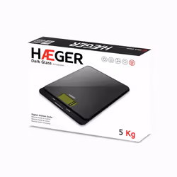 Haeger KS-005.007A escabeaux de cuisine Noir Comptoir Rectangle Balance de ménage électronique
