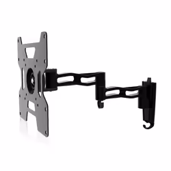 Haeger WB-T37.016A, 43,2 cm (17"), 94 cm (37"), 75 x 75 mm, 200 x 200 mm, -15 - 15°, Noir