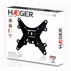 Haeger WB-T37.019A support pour téléviseur 37" Noir