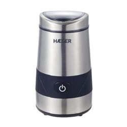 Haeger CG-200.001A appareil à moudre le café 200 W Noir, Acier inoxydable
