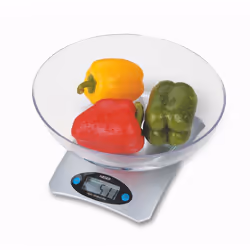 Haeger KS-05B.002B, Balance de ménage électronique, 5 kg, 1 g, Acier inoxydable, Plastique, Rectangle