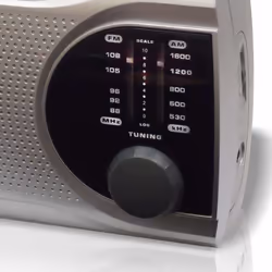 Haeger PR-BIB.004B Radio portable Numérique Argent