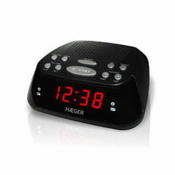 Haeger RA-06B.005B réveille-matin Réveil numérique Noir