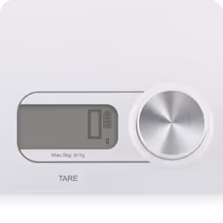 Haeger KS-DIG.008A escabeaux de cuisine Blanc Carré Balance de ménage électronique