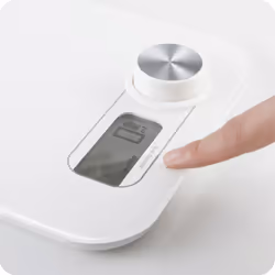 Haeger KS-DIG.008A escabeaux de cuisine Blanc Carré Balance de ménage électronique - Vue supplémentaire 4