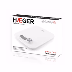 Haeger KS-DIG.008A escabeaux de cuisine Blanc Carré Balance de ménage électronique - Vue supplémentaire 5