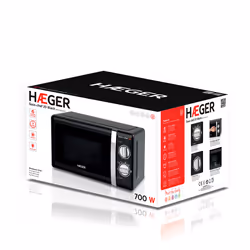 Haeger MW-70B.007A micro-onde Comptoir Micro-onde simple 20 L 700 W Noir - Vue supplémentaire 4